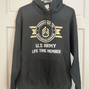 U.S. Army Lifetime Member Gray Hoodie